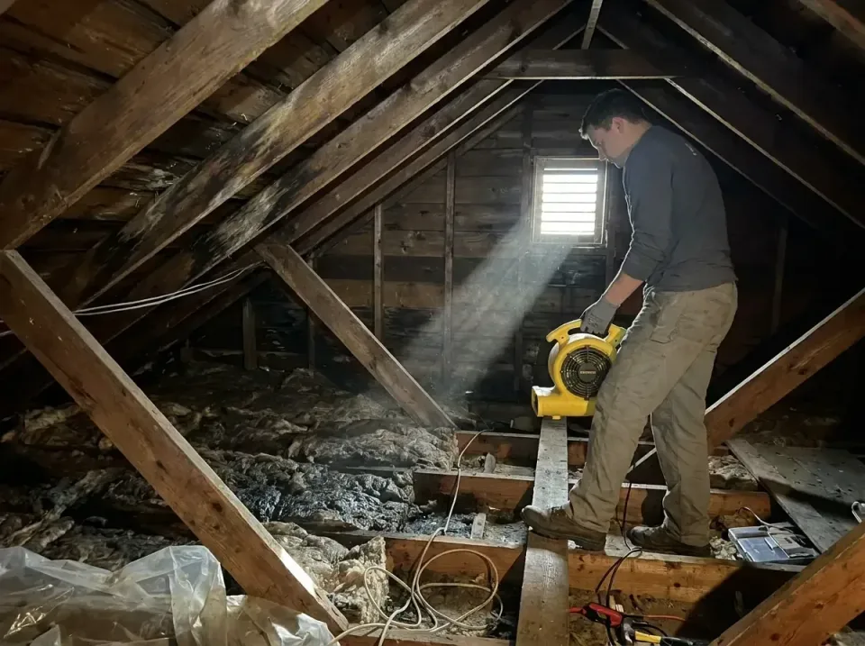 attic-water-damage-drying-proc-007 — frequently asked questions, Emergency Water Extraction & 24/7 Flood Response in Rush Ci…